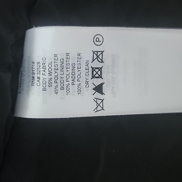 Armani Exchange Ombre Black /Gray Wool Pea Coat, Size S, Excellent Condition - Picture 8 of 15